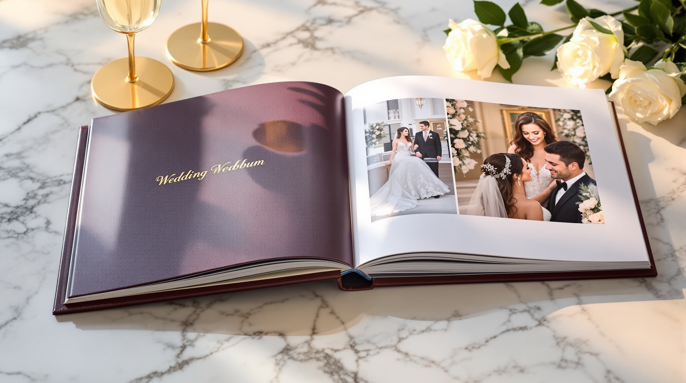 Luxury professional wedding album